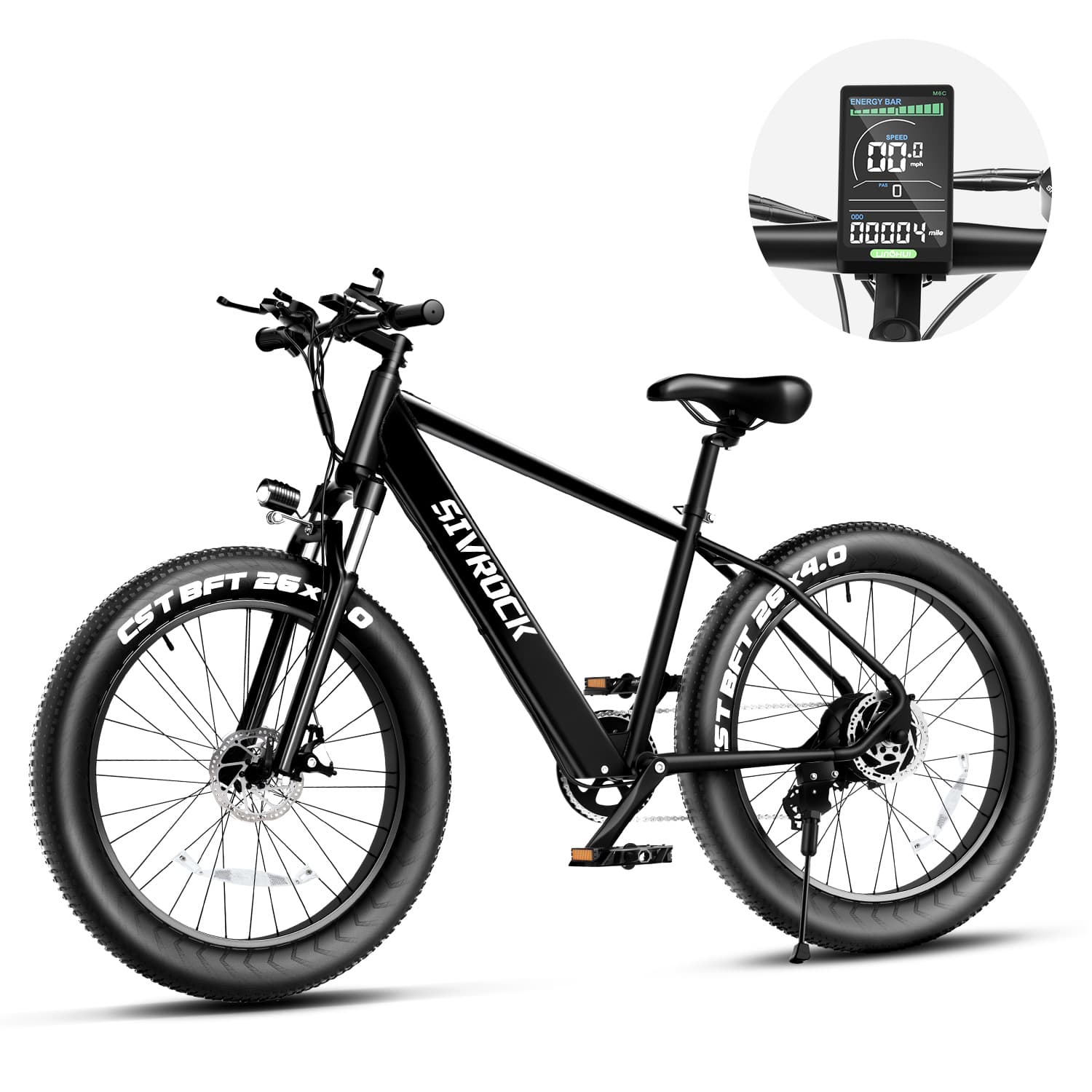 Professional Electric Bike For Adults, 26 X 4.0 Inches Fat Tire Electric Mountain Bicycle, 1000W Motor 48V 15Ah Ebike For Trail Riding, Excursion And Commute, UL And GCC Certified - image 8