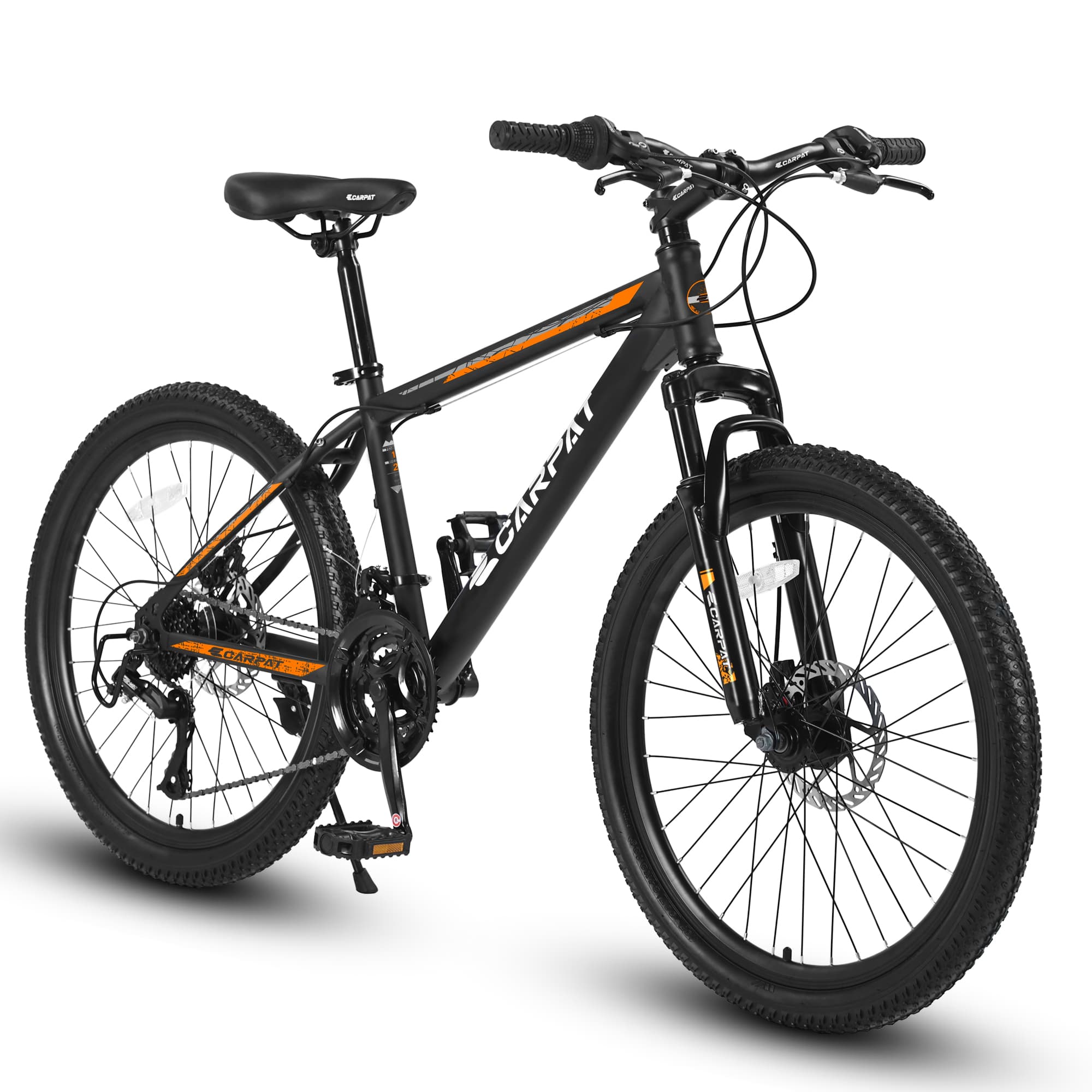 S26102 26 Inch Mountain Bike, Shimano 21 Speeds With Mechanical Disc Brakes, High-Carbon Steel Frame, Suspension Bikes Mountain Bicycle For Teenagers - image 6