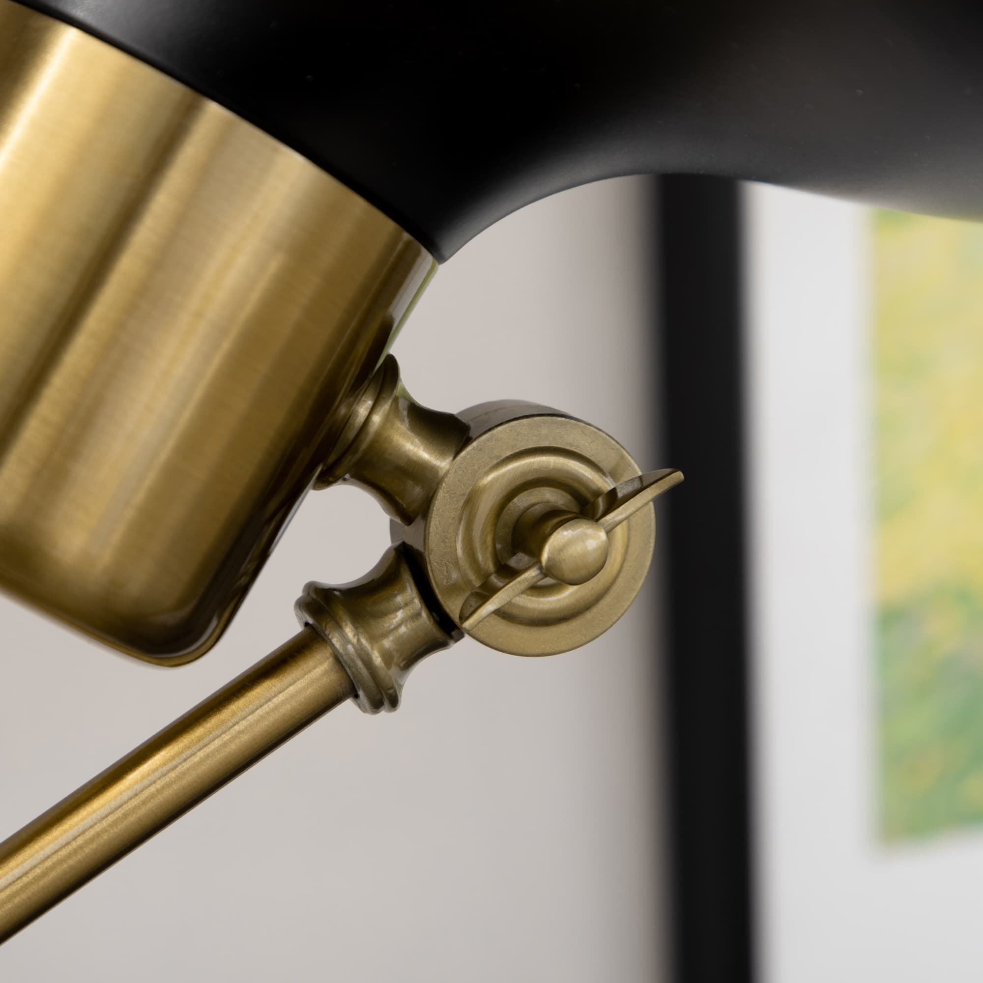 Adjustable Floor Lamps for Living Room, Standing Lamp for Bedroom with Balance Arm, Tall Black and Gold Lamp - image 6