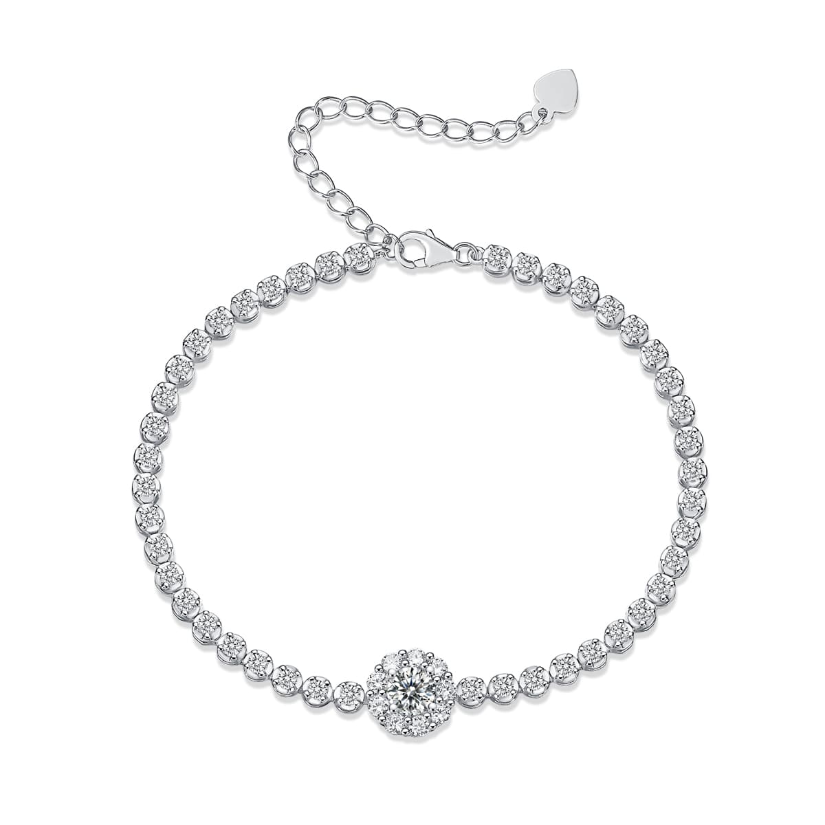 1The Bridge Of Magpies Luxury Fashion Mosan Diamond Silver Jewelry Comparable To Natural Diamond Bracelet Prohibit Tk Sales - image 4