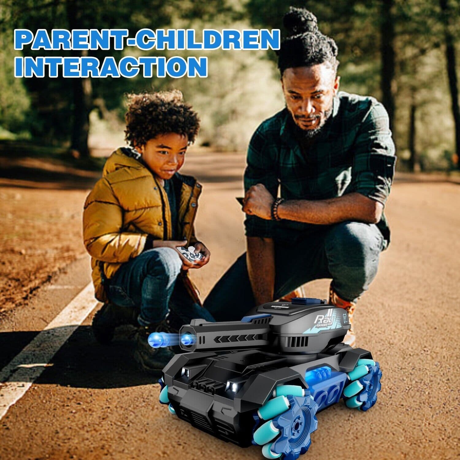 RC Tank Toys Four Wheel Drive Remote Control Car 2.4G Gesture Control Water Bomb - image 7