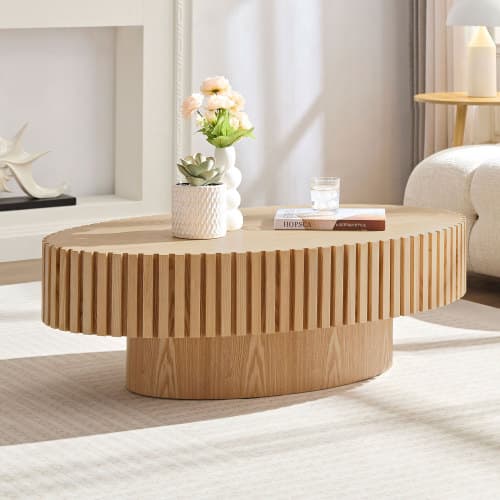 Modern Handmade Drum Coffee Table - image 7