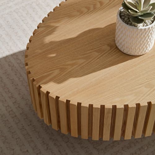 Modern Handmade Drum Coffee Table - image 2