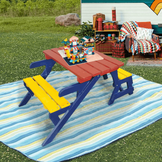 KID'S MULTI-FUNCTIONAL ARM CHAIR,TABLE 2 BENCHES - image 7