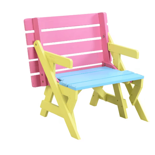 KID'S MULTI-FUNCTIONAL ARM CHAIR,TABLE 2 BENCHES - image 2