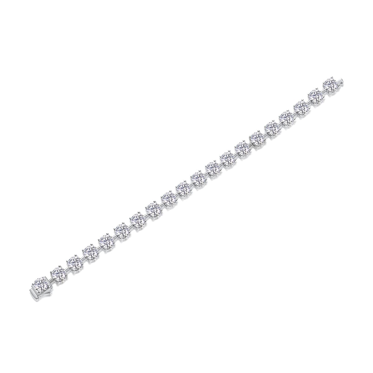 1About Time Luxury Fashion Mossan Diamond S925 Silver Bracelet Comparable To Natural Diamonds Prohibit Tk Sales - image 5