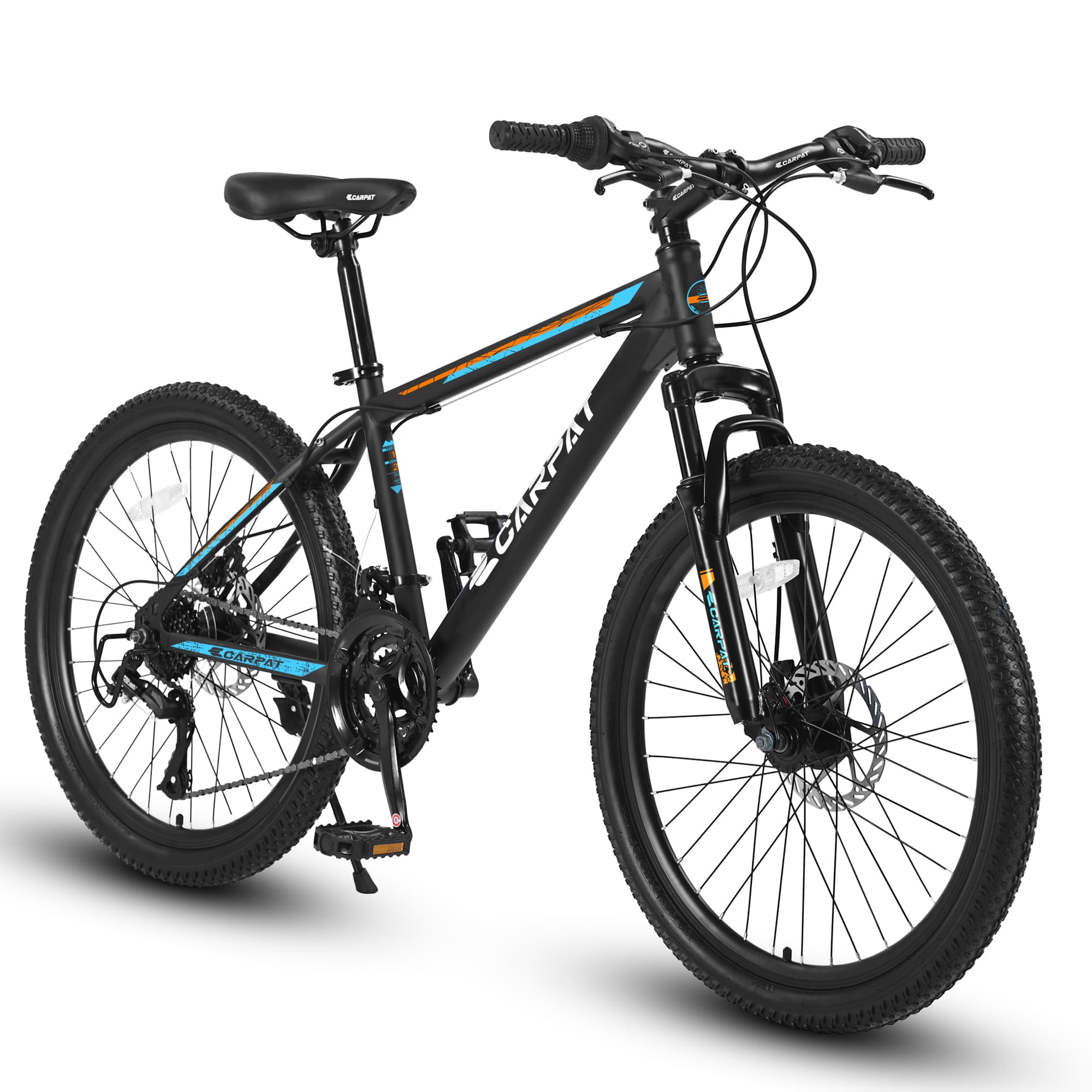S26102 26 Inch Mountain Bike, Shimano 21 Speeds With Mechanical Disc Brakes, High-Carbon Steel Frame, Suspension Bikes Mountain Bicycle For Teenagers - image 2