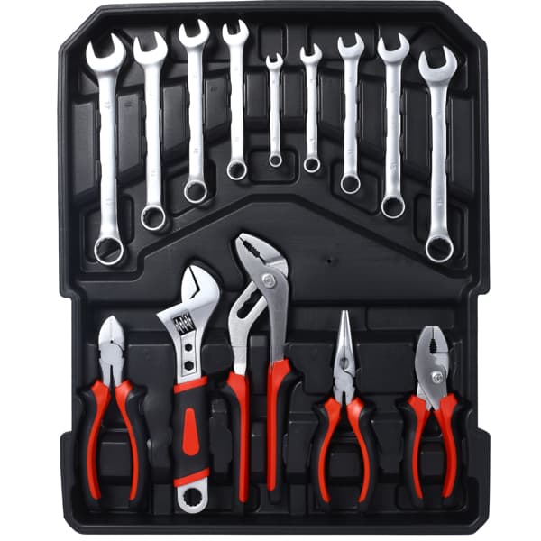 969 Piece Men's Home Repair Tool Set, Tool Box Organizer With 4 Drawers, Universal Household Tool Set With Rolling Tool Box - image 8