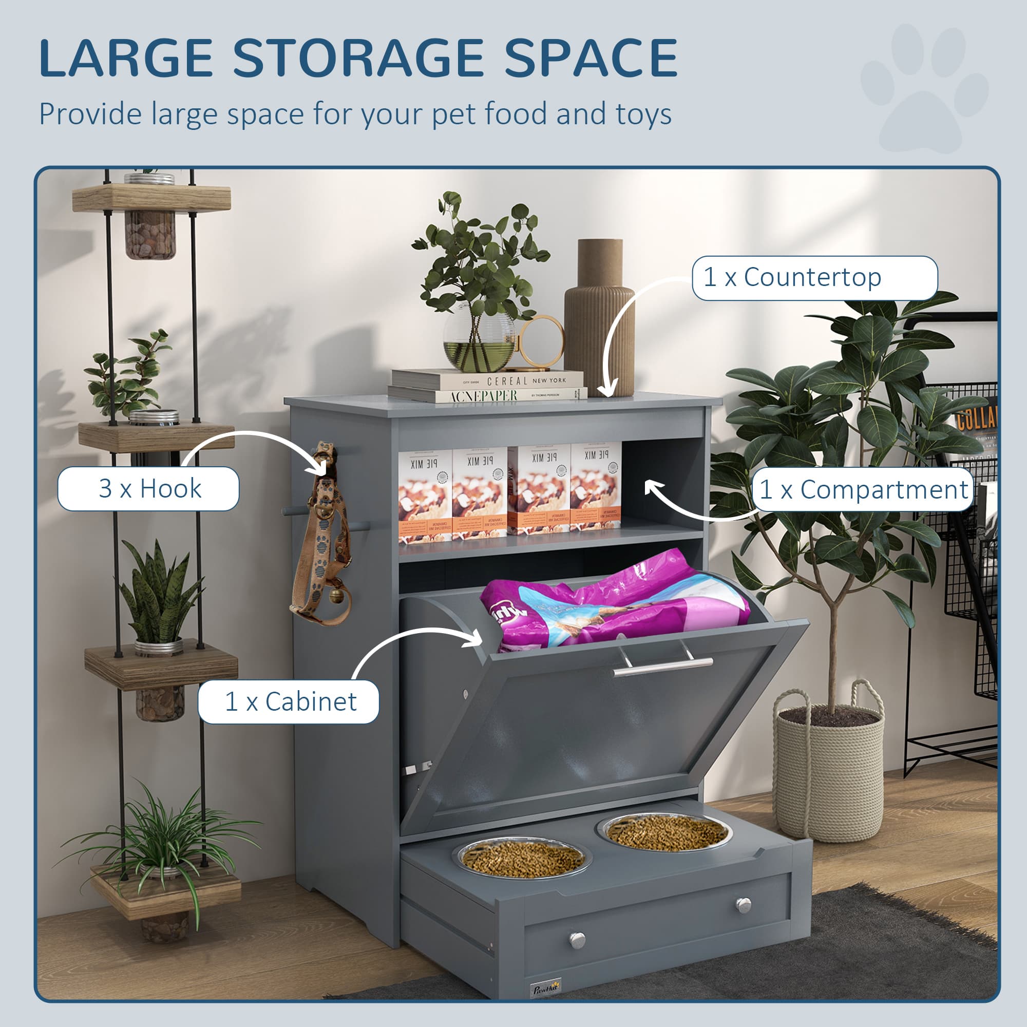 Pet Feeder Stations, Lockers, Dog Food Storage Containers - image 7