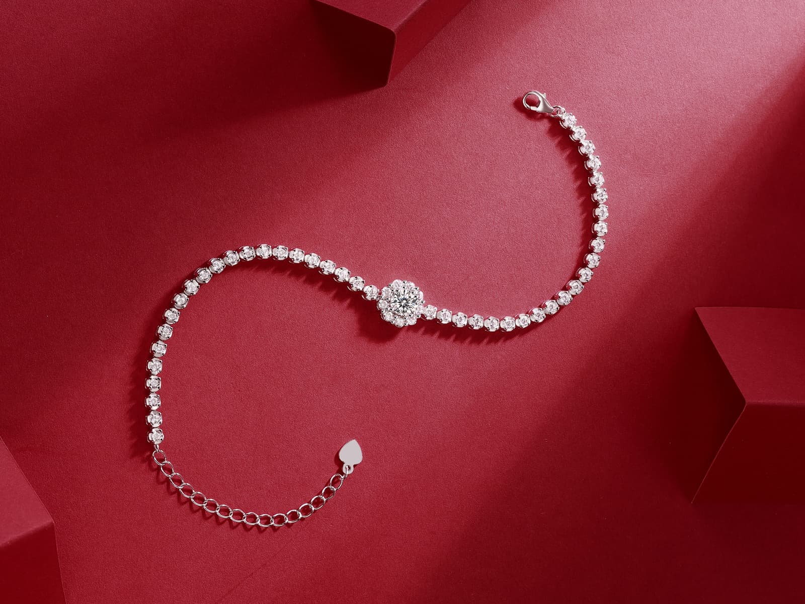1The Bridge Of Magpies Luxury Fashion Mosan Diamond Silver Jewelry Comparable To Natural Diamond Bracelet Prohibit Tk Sales - image 5