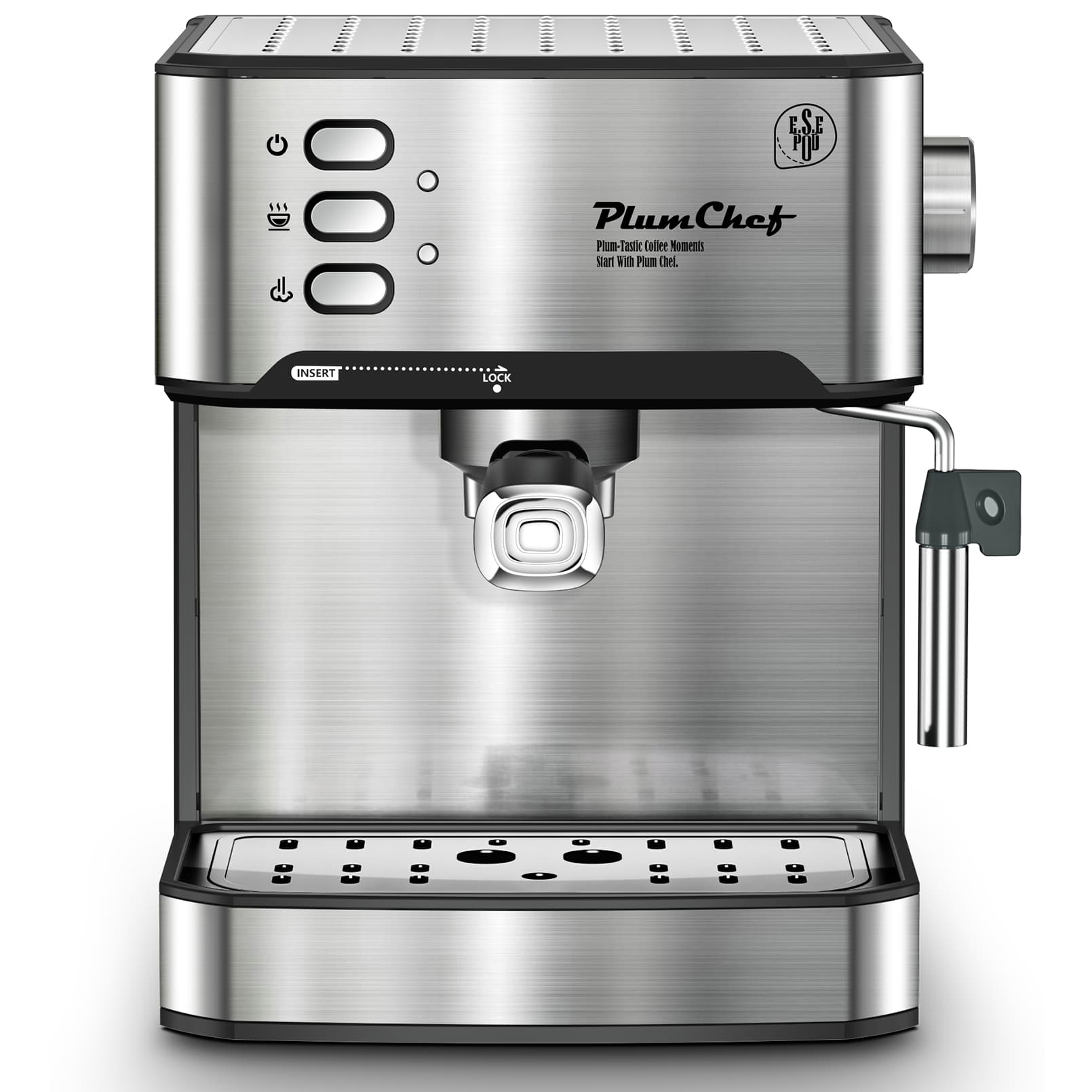 20 Bar Espresso Machine With Milk Frother, Single & Double Shot, ESE Pod Compatible, Visual Display Of Pressure, Removable Water Tank, Cappuccino, Latte, Machiato, Amazon Resale Prohibited - image 7