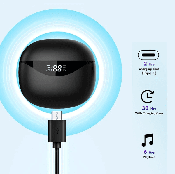 Bluetooth Earbuds Headset 5.3 Wireless Noise Cancelling TWS Trucker Waterproof - image 6