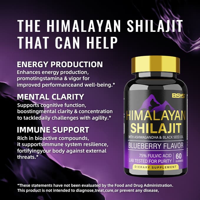 BSYS SHILAJIT GUMMIES 60'S - image 7