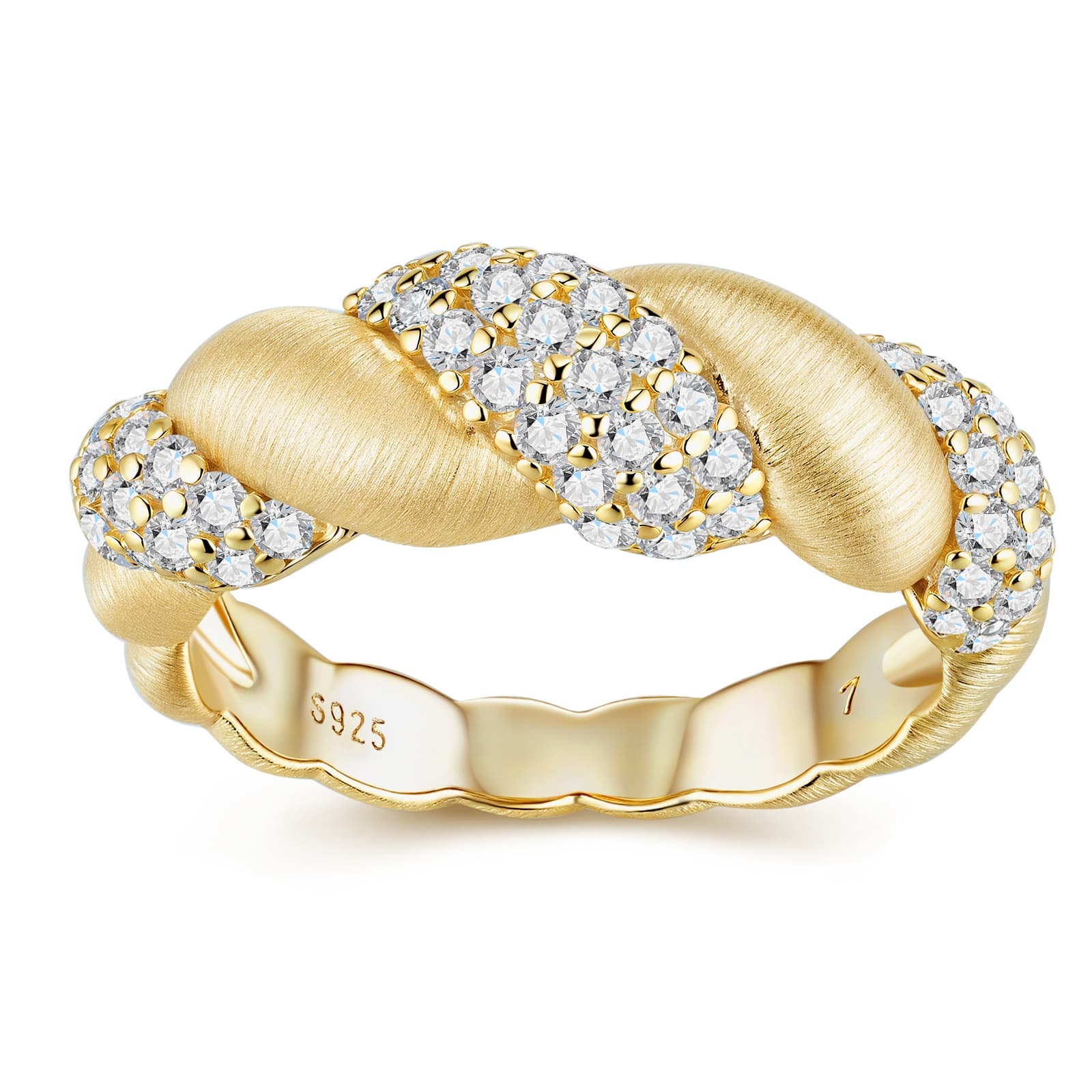 1Tengman - A Fashionable Jewelry Accessory Set With Moissanite S925 Sterling Silver And Gold-plated Diamond Prohibit Tk Sales - image 5