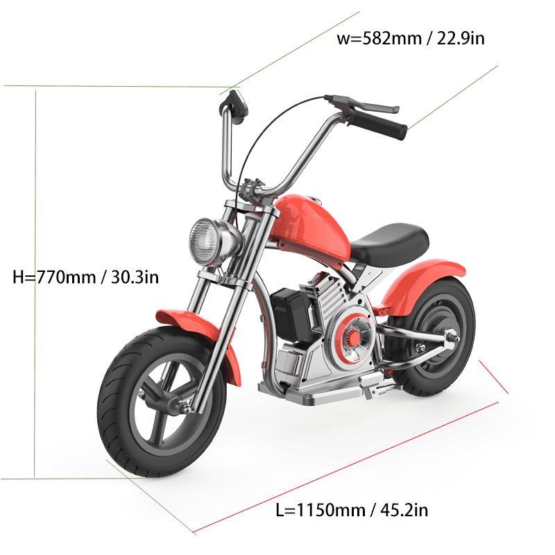 18V Kids 3 Speed Electric Bike & Electric Motorcycle - Lightweight Steel Frame Electric Motorcycle For Kids Over 3 Years Old - image 6