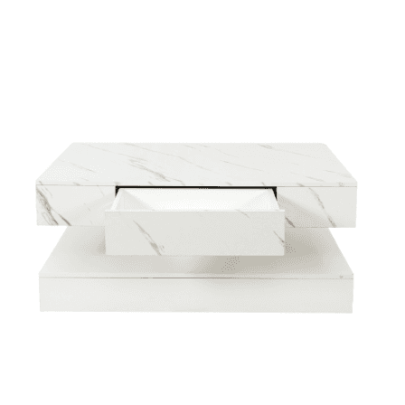 6.93IN High LED Coffee Table,Modern Coffee Table For Living Room,Living Room Tables,Large Living Room Furniture,LED Lights - image 3