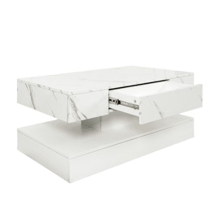 6.93IN High LED Coffee Table,Modern Coffee Table For Living Room,Living Room Tables,Large Living Room Furniture,LED Lights - image 7