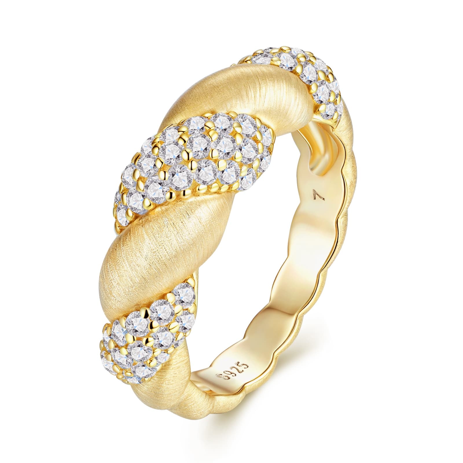 1Tengman - A Fashionable Jewelry Accessory Set With Moissanite S925 Sterling Silver And Gold-plated Diamond Prohibit Tk Sales - image 6