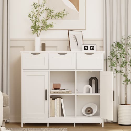 Storage Cabinets,Wooden Floor Cabinet,with Drawers And Shelves Storage Cabinets,Accent Cabinet For Living Room,Bedroom,Bathroom Furniture Home Decor - image 4