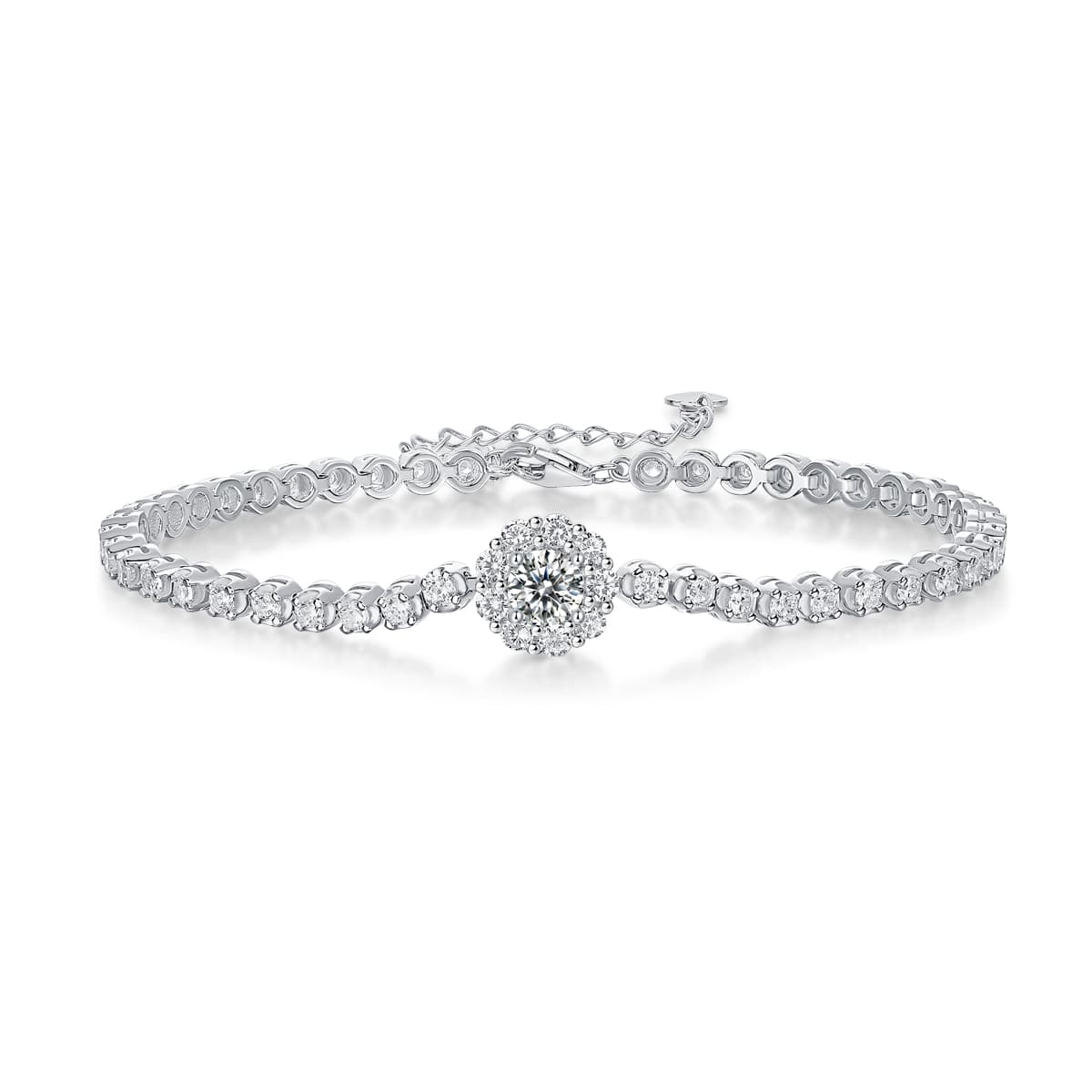1The Bridge Of Magpies Luxury Fashion Mosan Diamond Silver Jewelry Comparable To Natural Diamond Bracelet Prohibit Tk Sales - image 2