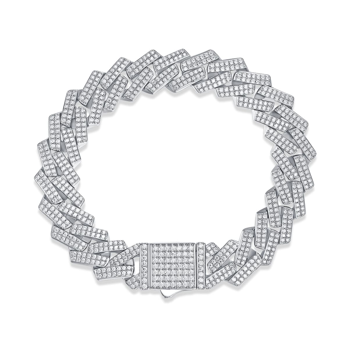 1The Keel Luxury Fashion Mossan Diamond S925 Silver Bracelet Rivaling Natural Diamonds Prohibit Tk Sales - image 2