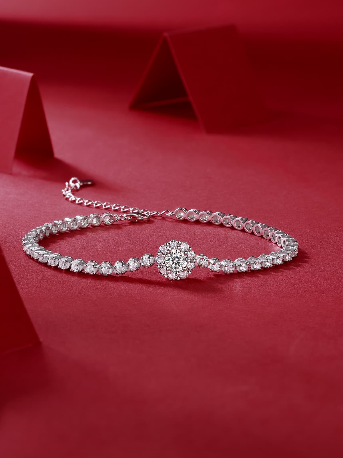 1The Bridge Of Magpies Luxury Fashion Mosan Diamond Silver Jewelry Comparable To Natural Diamond Bracelet Prohibit Tk Sales - image 3