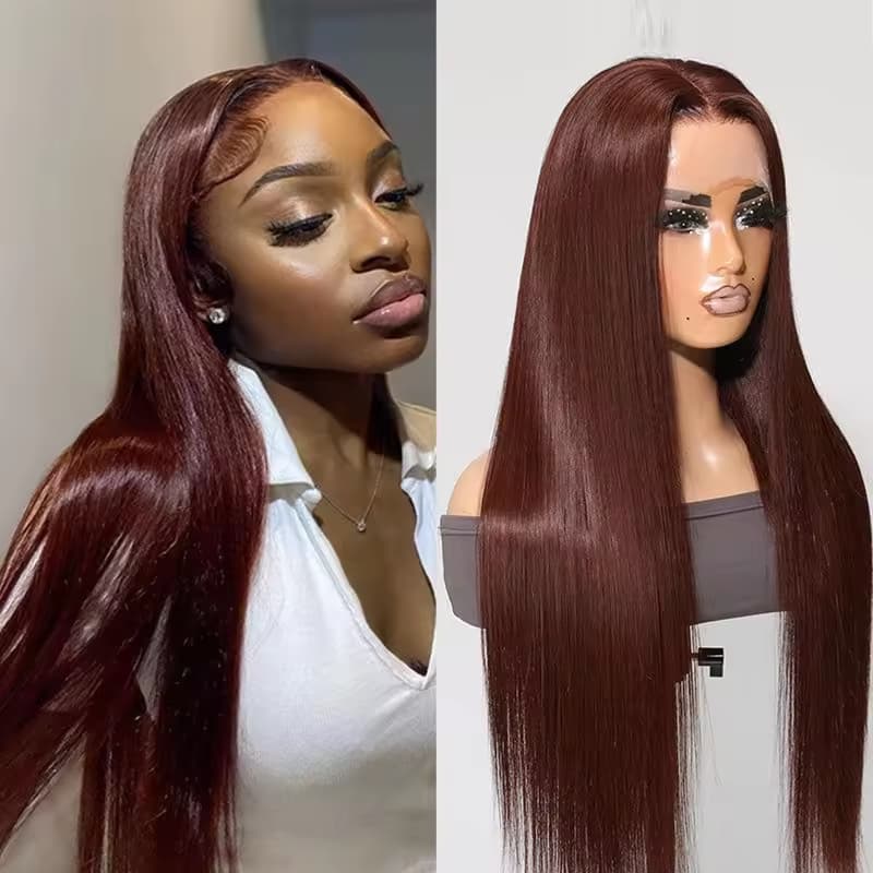 13x4 HD Lace Front Wig, Human Hair, Natural Brazilian Brown Wig, Women's Unprocessed Virgin Hair Wig - image 8
