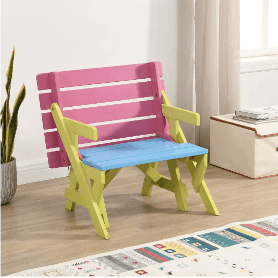 KID'S MULTI-FUNCTIONAL ARM CHAIR,TABLE 2 BENCHES - image 4