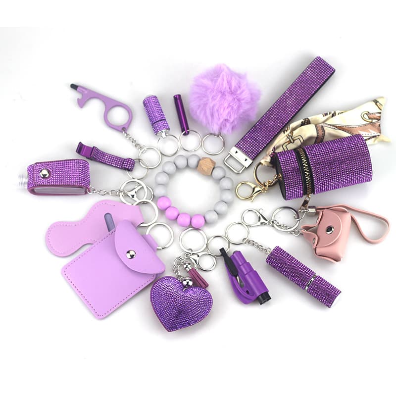 Diving Fabric Self-defense Alarm Keychain - image 2