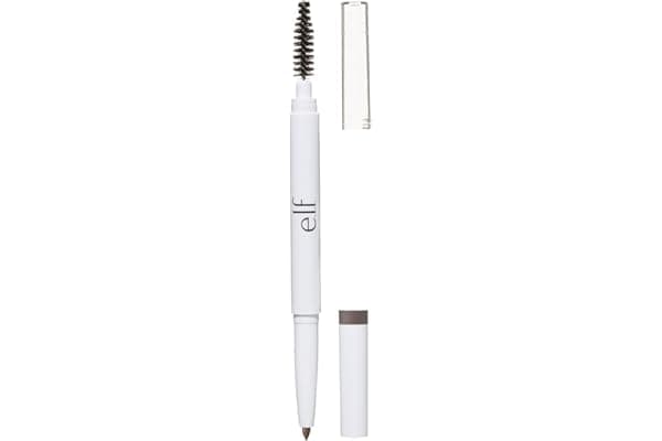 e.l.f. Instant Lift Brow Pencil, Dual-Sided, Precise, Fine Tip, Shapes, Defines, Fills Brows, Contours, Combs, Tames, Neutral Brown, 0.006 Oz