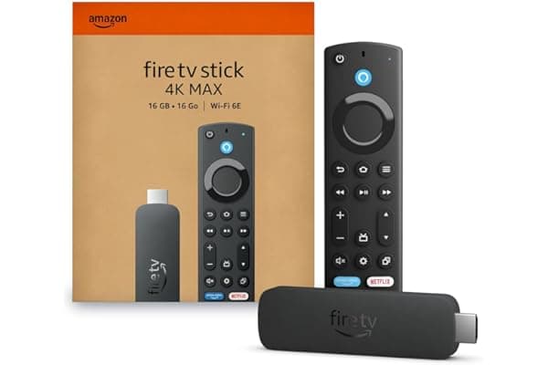 Amazon Fire TV Stick 4K Max streaming device, with AI-powered Fire TV Search, supports Wi-Fi 6E, free & live TV without cable or satellite
