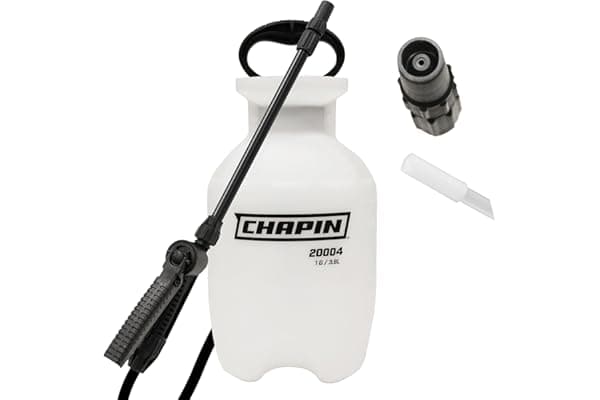 Chapin 20004 Pump Sprayer, 1-Gallon SureSpray Translucent Tank with an Easy Fill Funnel-Top Opening, Adjustable Cone Nozzle & 34" Long Reach Hose, Used for Fertilizer, Pesticides, Weeds & Pests