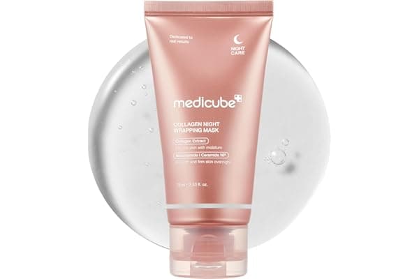 medicube Wrapping Mask Collagen Overnight Peel Off Facial Mask | Elasticity & Hydration Care, Reduces Sagging & Dullness | Hydrolyzed Collagen For Glowing Skin | Korean Skin Care, 2.53 fl.oz