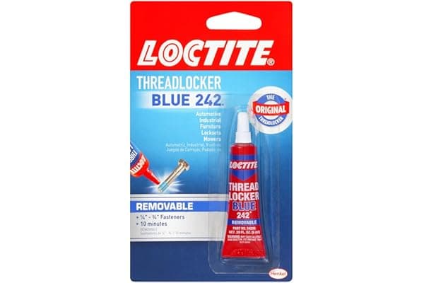 Loctite Threadlocker Blue 242 - Removable Thread Lock Glue for Nuts, Bolts, & Fasteners, Medium Strength Screw Glue to Prevent Loosening & Corrosion - 6 ml, 1 Pack