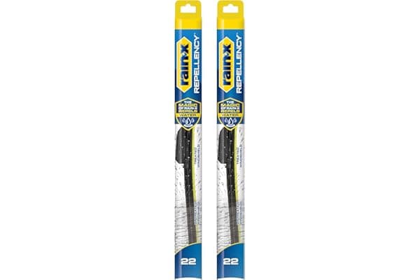 Rain-X 810363 Repellency Water Repellent Wiper Blades, 22" Windshield Wipers (Pack of 2), All Weather Streak-Free for Enhanced Visibility w/Water Repellency Formula [Amazon Exclusive]