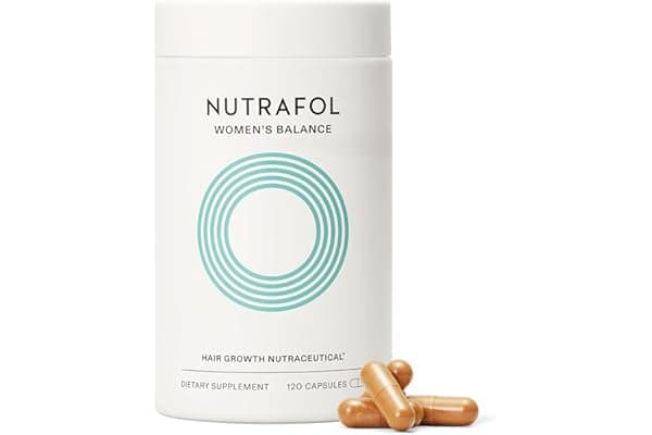 Nutrafol Women's Balance Hair Growth Supplements, Ages 45 and Up, Clinically Proven for Visibly Thicker Hair and Scalp Coverage, Dermatologist Recommended - 1 Month Supply
