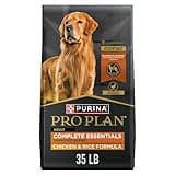 Purina Pro Plan Complete Essentials Shredded Blend Chicken and Rice Dog Food Dry Formula with Probiotics for Dogs - 35 lb. Bag