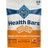 Blue Buffalo Health Bars Crunchy Dog Biscuits, Oven-Baked with Natural Ingredients, Pumpkin & Cinnamon, 16-oz Bag