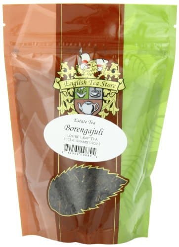 Borengajuli Estate Assam Loose Leaf Black Tea Pouches - 4oz | Flowery Broken Orange Pekoe FBOP | Malty Second Flush Assam Tea | Bold Flavor Premium Loose Leaf Pouch