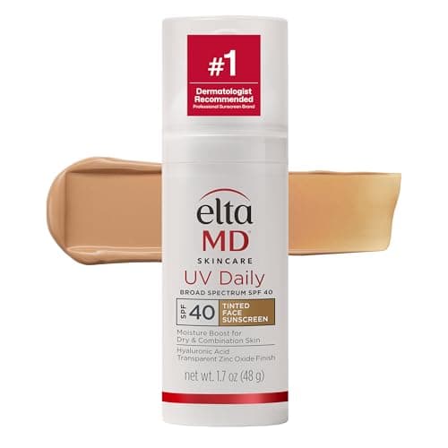 EltaMD UV Daily Face Sunscreen Moisturizer with Zinc Oxide, Daily Face Moisturizer with SPF, Great for Dry, Combination, and Normal Skin