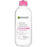 Garnier Micellar Water, Hydrating Facial Cleanser & Makeup Remover, Suitable for Sensitive Skin, Vegan, Cruelty Free, 13.5 Fl Oz (400mL), 1 Count