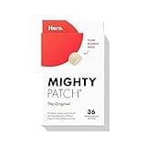 Mighty Patch Original Patch from Hero Cosmetics - #1 Hydrocolloid Acne Pimple Patches for Face, Shrinking Zits & Whiteheads in 1 Use, Nighttime Spot Pimple Stickers for Face, 36 Co