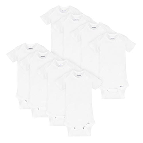 Gerber unisex-baby 8-pack Short Sleeve Onesies Bodysuits