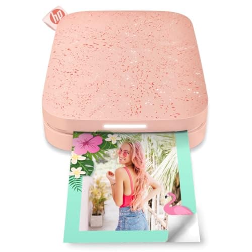 HP Sprocket Portable 2x3 Inch Instant Photo Printer (Blush Pink) Print Pictures on Zink Sticky-Backed Paper From Your iOS & Android Device