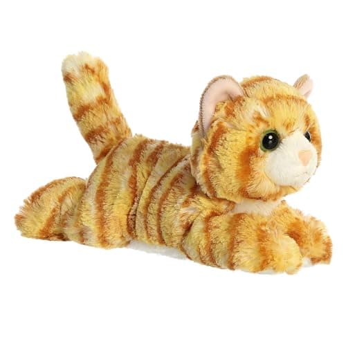 Aurora® Adorable Mini Flopsie™ Ginger Cat™ Stuffed Animal - Mini Companions Ready for Playful Adventures - for Kids All Ages, Toddlers, Adults, and Families - Orange 8 Inches