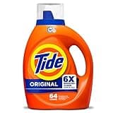 Tide Laundry Detergent Liquid, Original Scent, 64 Loads, 80 FL OZ, Works on 100% of Common Stains, Laundry Soap, Liquid Laundry Detergent