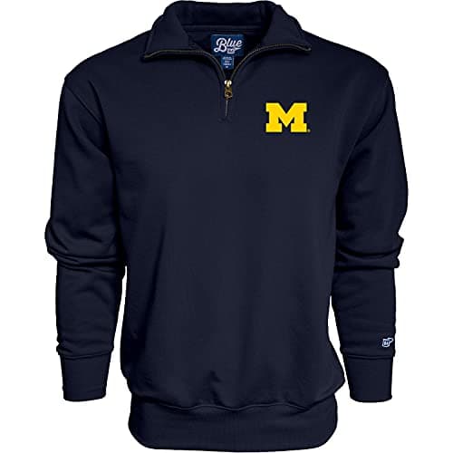 Blue 84 NCAA mens Quarter Zip Sweatshirt Icon