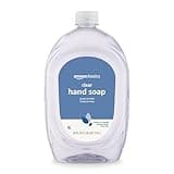 Amazon Basics Gentle & Mild Clear Liquid Hand Soap Refill, Triclosan-Free, Dermatologist-Tested, pH Balanced, Cruelty-Free, 50 Fluid Ounces, 1-Pack (Previously Solimo)