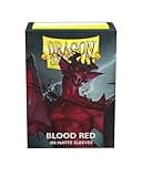 Dragon Shield | Standard Size Card Matte Sleeves | 100 CT - Smooth & Tough Premium TCG Sleeves | Compatible with Pokemon, Flesh & Blood, One Piece & Magic The Gathering | Blood Red