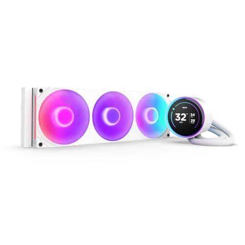 NZXT Kraken Elite 360 RGB 2024 - AIO CPU Liquid Cooler - 360mm Radiator - F360 RGB Core Fan - Customizable 2.72" IPS LCD - NZXT Turbine Pump - AMD® AM5, AM4 - Intel® LGA 1851/1700, 1200/115X - White17% offLimited time deal